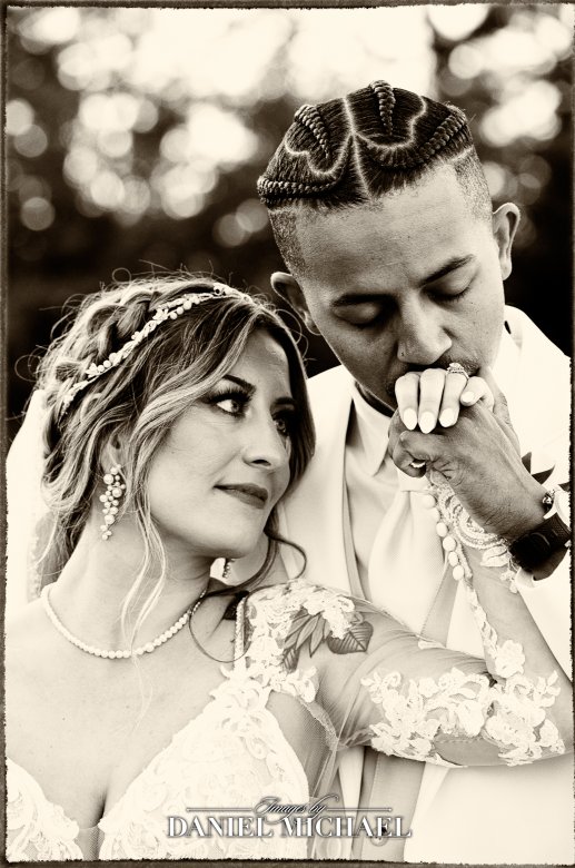 Intimate Natural Light Black and White Wedding Photography